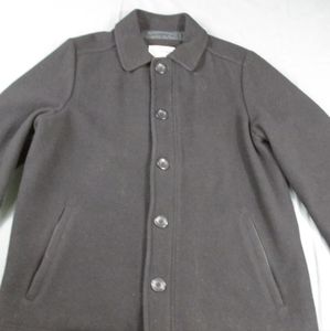 LL Bean Wool Jacket Large Thinsulate 3M Black 295973
